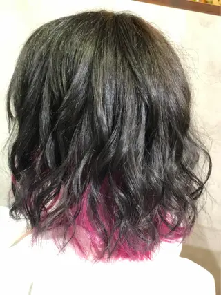 ミディアム BuzZ所属・西村 雄二/エクステのヘアスタイル