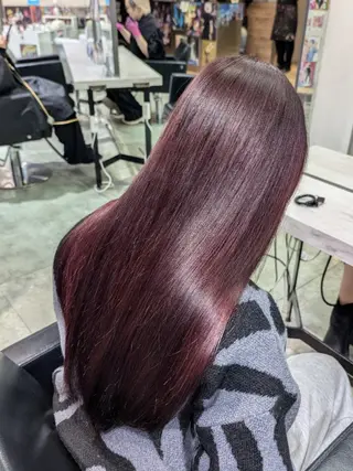 カラー ロング 推しカラー🦉にじさ んじカラー🌈🕒✨のヘアスタイル