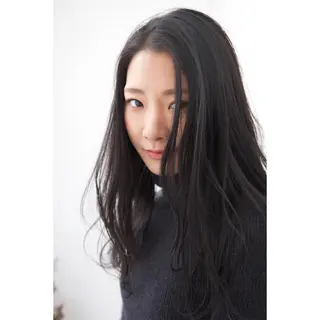 セミロング カラー fio マナミのヘアスタイル