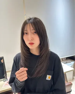 ロング カラー メンズパーマ/ メンズカット/平木のヘアスタイル