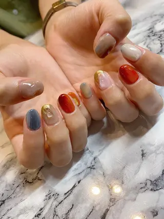 ネイル To Me Nail所属・🩵 mei🩵のネイルデザイン