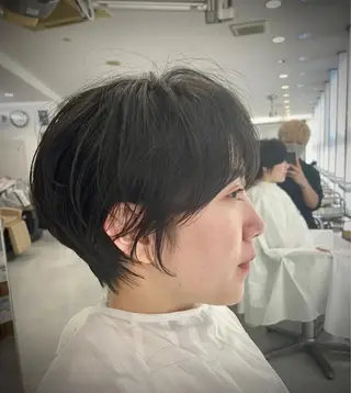 ショート Ms.CHARM【ミズチャーム】所属・韓国/レイヤーカット 顔周り/廣瀬達哉のヘアスタイル