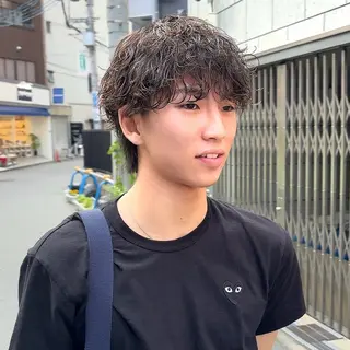パーマ メンズ 33sasa大阪所属・小岩 隆樹のヘアスタイル