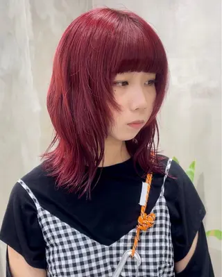 ミディアム カラー カノン/透明感カラー /酸性ストレートのヘアスタイル