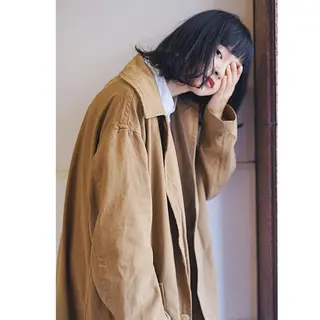 ミディアム ✨艶ブリーチカラー ✨四ノ宮裕己のヘアスタイル