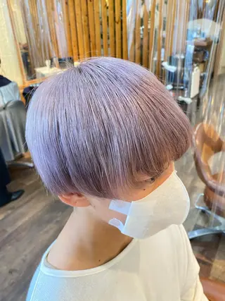 ショート カラー パーマ ヘアアレンジ メンズ キッズ ネイル マツエク・マツパ emu所属・🌈髪質改善・美髪矯 正・平野瀬乃🌈のヘアスタイル