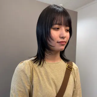 ミディアム カラー ...alley/Dreap所属・パーマ/透明感カラー 元町🌱takutoのヘアスタイル