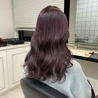 ロング カラー ピンク・ベージュ🩰 カラー🫧とらのヘアスタイル