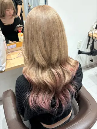 カラー 韓国風/レイヤー /chere 金剛店のヘアスタイル