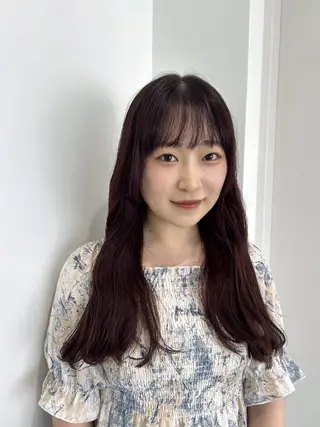 カラー 愛結 暖色カラー🎀🩰のヘアスタイル