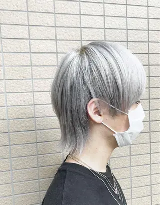 ショート カラー メンズ 透明感ハイトーン☆ 今津 佑太のヘアスタイル