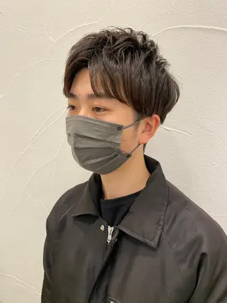 ショート パーマ メンズ Ash中目黒店 榊間茜のヘアスタイル