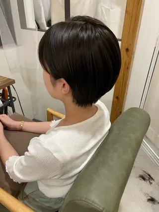 ショート 艶感暖色カラー /透明感/瀬戸山舞のヘアスタイル
