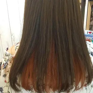 セミロング カラー embrace エンブレイスのヘアスタイル