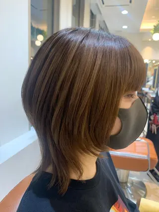 ミディアム カラー パーマ キッズ 酸熱トリートメント/ 髪質改善🌟玉井香奈のヘアスタイル