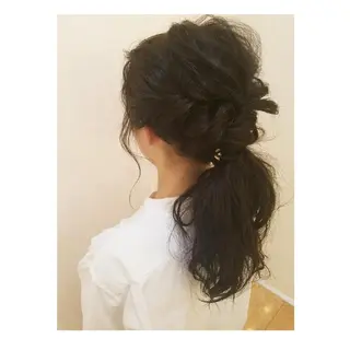 ヘアアレンジ EMANON名古屋所属・美谷添（ミヤゾエ） まどか大人ヘアサロンのヘアスタイル