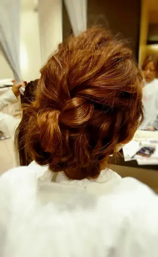 ミディアム ヘアアレンジ 秋山 幸太のヘアスタイル