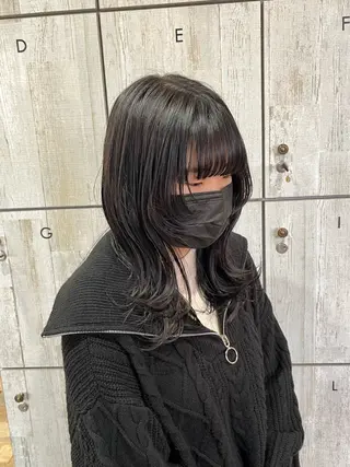 セミロング キッズ 顔まわり/オフィス カラー/青栁優🔆のヘアスタイル