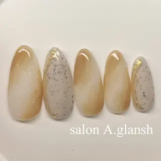 ネイル salon A.glansh所属・肌質改善salon♪ 効果がわかる♪南森町のネイルデザイン