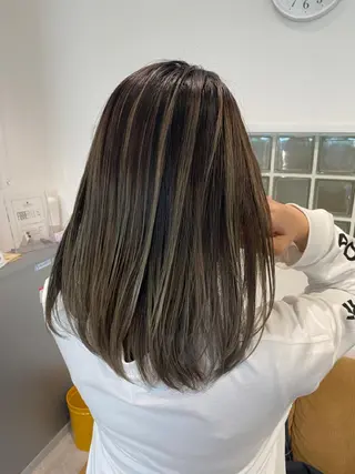 ミディアム カラー JILBLAN京都 ショート/ハイライトのヘアスタイル