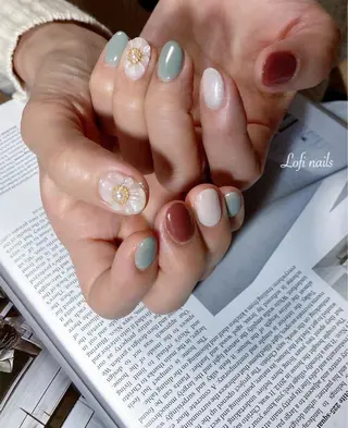 ミディアム ネイル Lofi nails ゆきこのネイルデザイン
