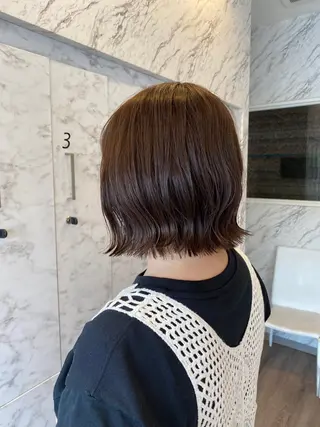 ショート カラー 矢部 萌深のヘアスタイル