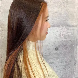 ロング カラー 韓国ヘア /男女❄️ 細江 美紅のヘアスタイル