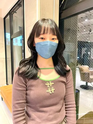 ロング カラー ヘアアレンジ GRAND OMOTESANDOのヘアスタイル