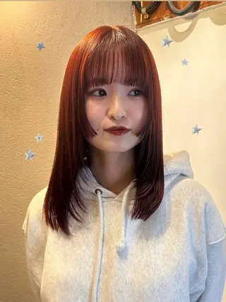 セミロング カラー 暖色カラー/レイヤー 🌙 オノユリカのヘアスタイル