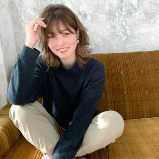 ミディアム FORTE所属・フォルテ青山 カットカラー0円のヘアスタイル