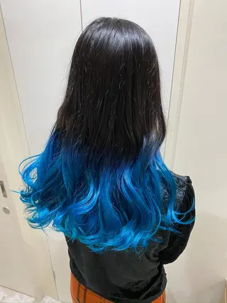 ロング カラー ‼️最新ハネエクステ 原宿のヘアスタイル