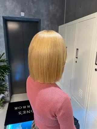 ミディアム カラー 👑垢抜け韓国ヘア ハッシュカット唯澄のヘアスタイル