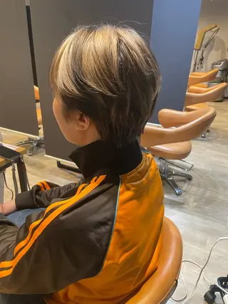 ショート カラー 髪質改善/ブリーチ 田代 龍我のヘアスタイル