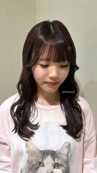 セミロング DOLL hair所属・なぎさ / 透明感カラー🫧のヘアスタイル