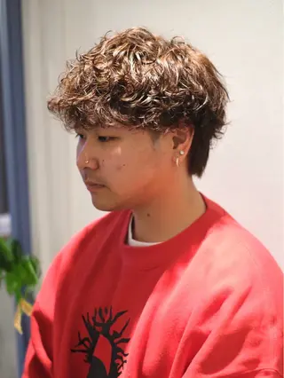 ミディアム パーマ メンズ 💐メンズ特化× パーマ💐早坂駆留のヘアスタイル