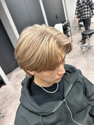 カラー メンズ 外国人風カラー職人 レオのヘアスタイル