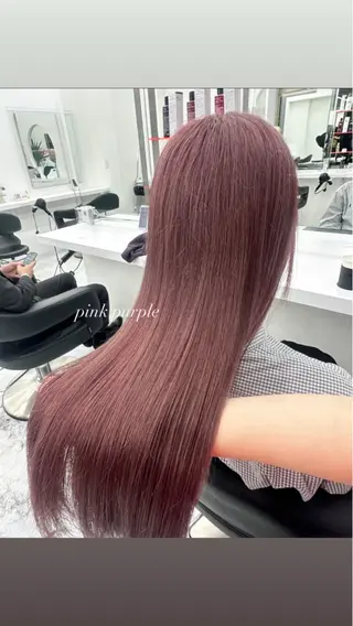 ロング カラー パーマ ヘアアレンジ メンズ キッズ ♥️韓国ヘア レイヤー♥️ゆりのヘアスタイル