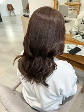 セミロング カラー enne所属・enne こさかのヘアスタイル