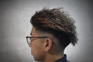 ショート パーマ ヘアアレンジ メンズ Bar Ber HouseLavie所属・中西 将斗のヘアスタイル