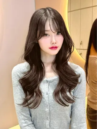 ロング カラー 大宮レイヤーカット ハッシュ　柏崎颯刀のヘアスタイル