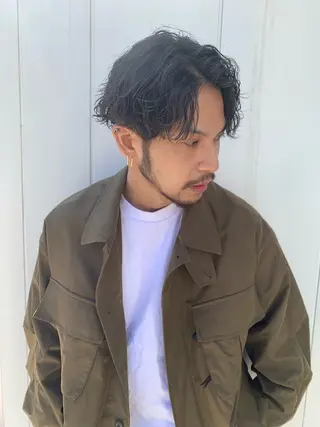 ミディアム パーマ クドウレイ fifth渋谷のヘアスタイル