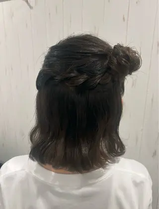 ヘアアレンジ 🖤みらい🖤縮毛/ ブリーチモデル募集のヘアスタイル