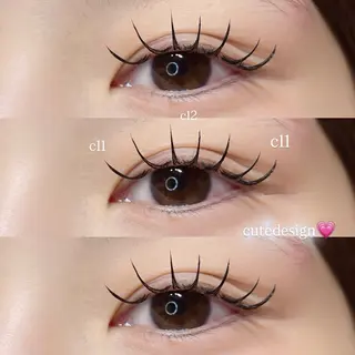 マツエク・マツパ Mell Yuuna ♡パリエク /束感のマツエク・マツパデザイン