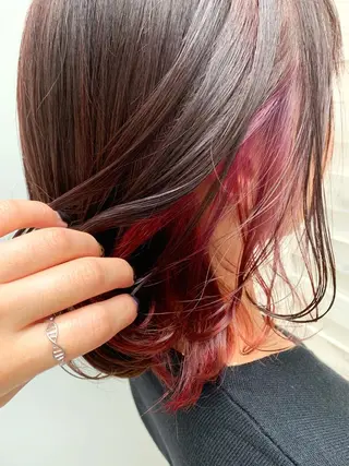 ミディアム カラー ヘアアレンジ 指名支持率NO.1 スタイリストのヘアスタイル