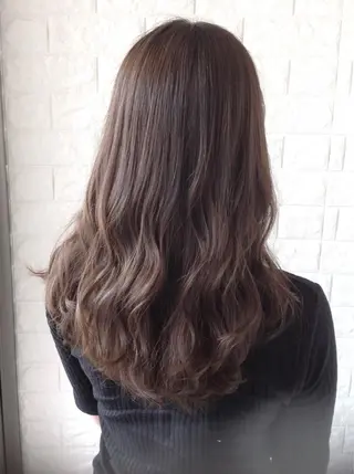 セミロング カラー エイジングケア特化 美容師✂️山崎竜二のヘアスタイル