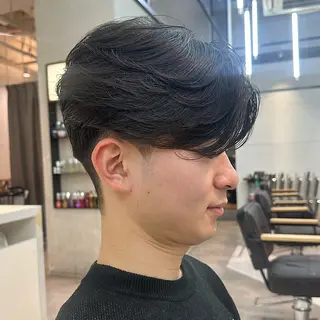 パーマ メンズ ハイトーン/パーマ/ メンズ / 櫻本🌐のヘアスタイル