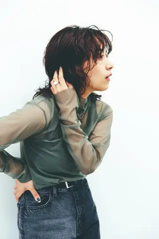 ミディアム パーマ 髪質改善/似合わせ レイヤー/AYUMUのヘアスタイル