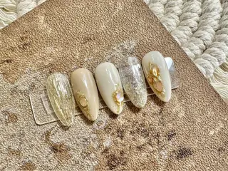 カラー ネイル ネイルサロンAiri 長さ出し·シンプルのネイルデザイン