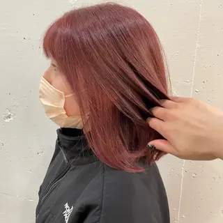 ミディアム カラー 𝙃𝘼𝙍𝙐🎀 韓国×エクステのヘアスタイル