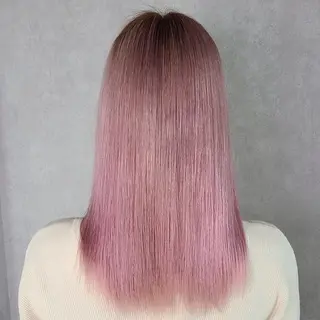 セミロング グラデ❣️インナー 派手髪Fumiyoのヘアスタイル